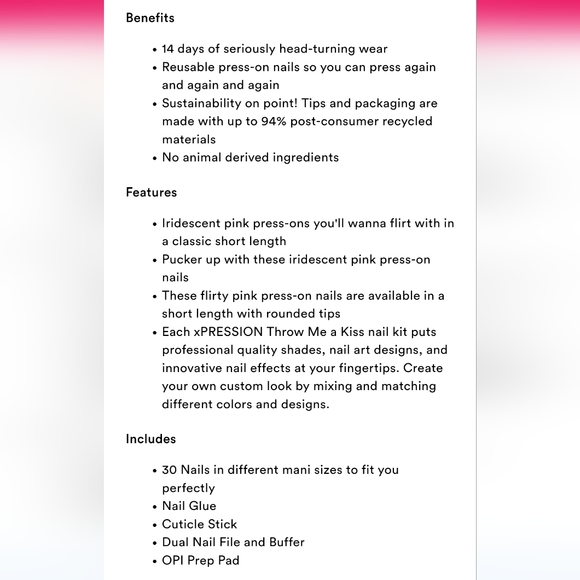 NEW OPI xPRESS/On Galac-Tips press on nails - Picture 6 of 6